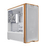 Lian Li LANCOOL 217 Genuine Walnut Wood Computer Case, Mid-Tower ATX PC Case with 5 Pre-Installed PWM Fans 2x170mm, 2x120mm & 1x140mm, Flexible PSU & Cable Installation - White (LAN217W)